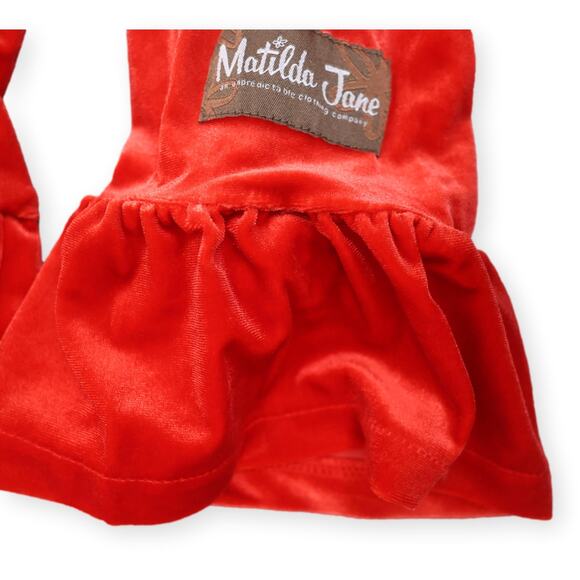 Matilda Jane Red Velour Ruffle Pants | Girls 4T | NWT Holiday Style - Picture 5 of 9